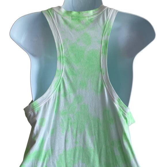 SUNDRY Tunic Women L Green‎ Abstract Tank Modal Cotton Soft Athleisure Sport Gym - Picture 4 of 10